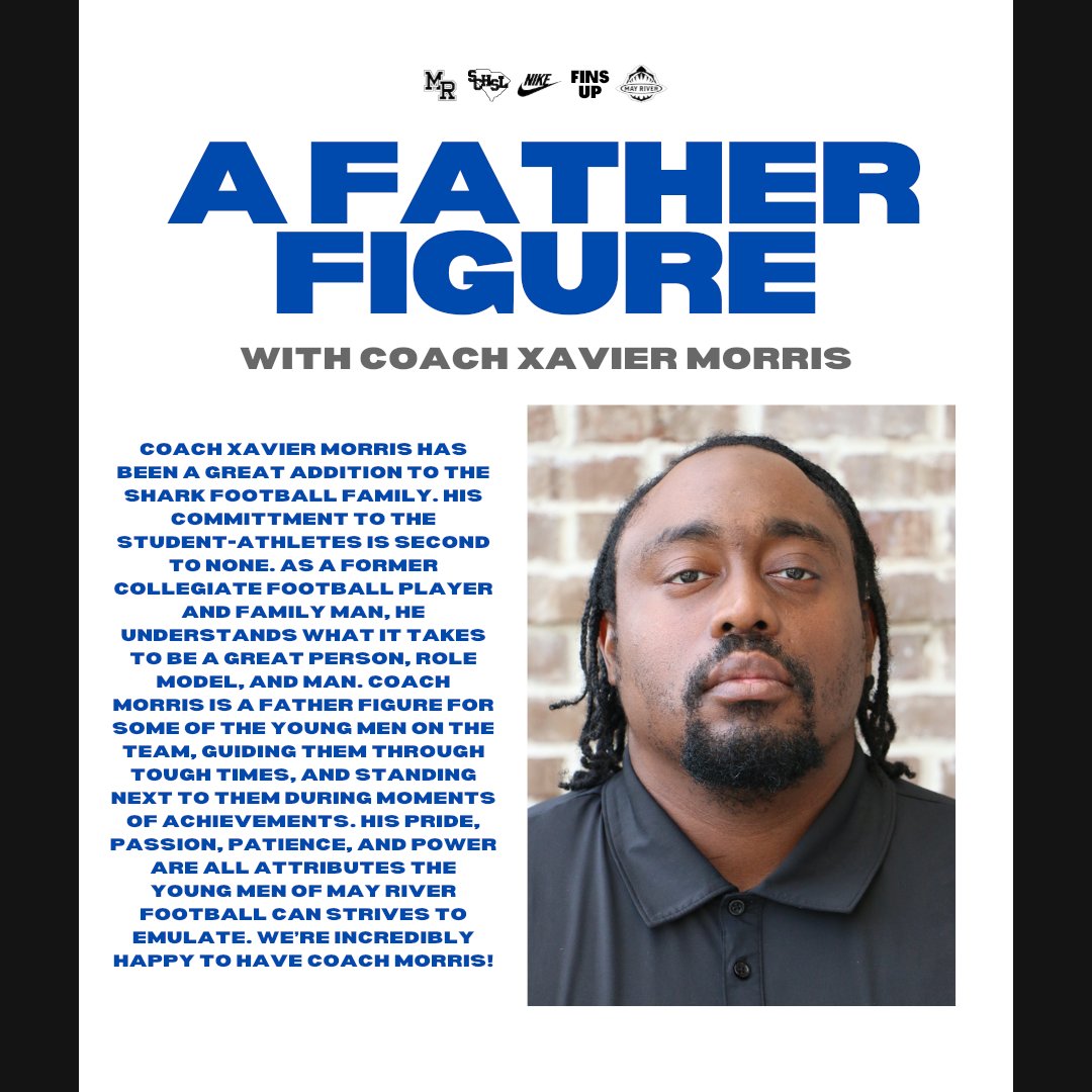 MRsharks1's tweet image. Coach Xavier Morris has been an incredible addition to the Shark family. His commitment is unmatched. A former college player and devoted family man, he leads with pride, passion, patience, and power. We’re proud and grateful to have Coach Morris!

#EmbraceTheChaos