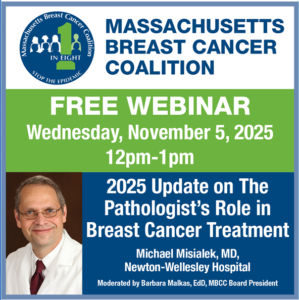 Looking forward to highlighting the role of #pathologists in #BreastCancer care. Register for this free <a href="/mbccprevention/">MA Breast Cancer Coalition</a> webinar here register.gotowebinar.com/#register/7591…