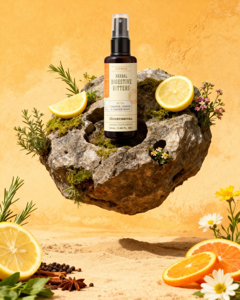 You eat good food, but…

Are you absorbing it?

Most people spend more on quality meals and still feel sluggish, or bloated. You just survived Halloween. Thanksgiving is three weeks out. Herbal Digestive Bitters fixes that.

What's harder on you: Candy hangover or turkey coma?