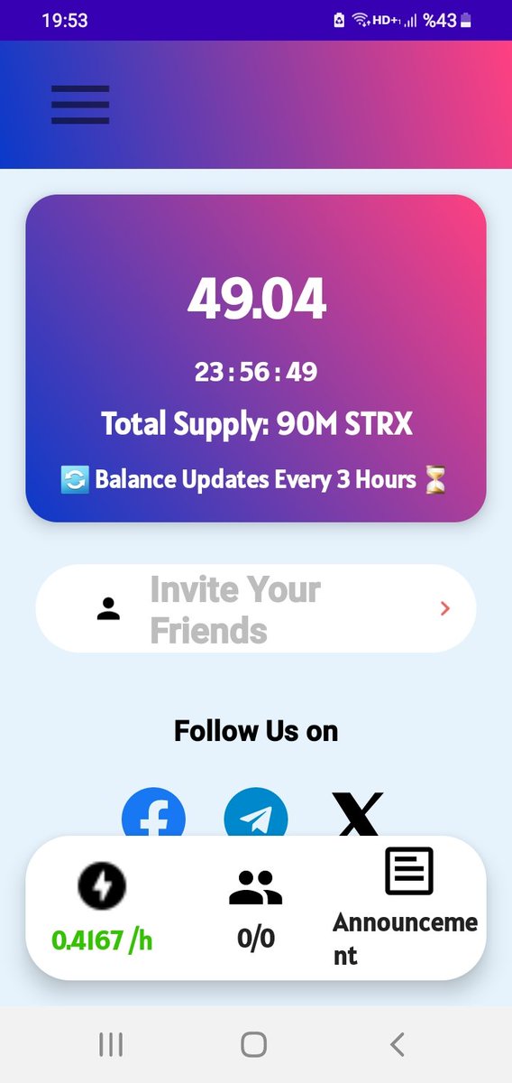 Join StarX Network! Use my invite code: daitusan9999

Download the app here:
play.google.com/store/apps/det…