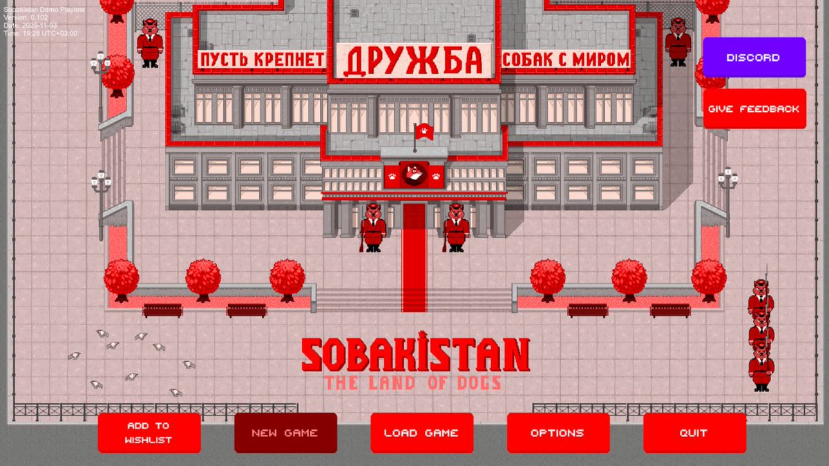 vitalyterletsky's tweet image. Плейтест &quot;Собакистана&quot; открыт! 
В ближайшие дни вы можете подключиться автоматически, даже если не подавали заявку.

Пожалуйста, отправляйте ваш фидбек через форму обратной связи и в канале дискорда (ссылки в игре), для нас это очень важно. Надеемся, вам понравится.