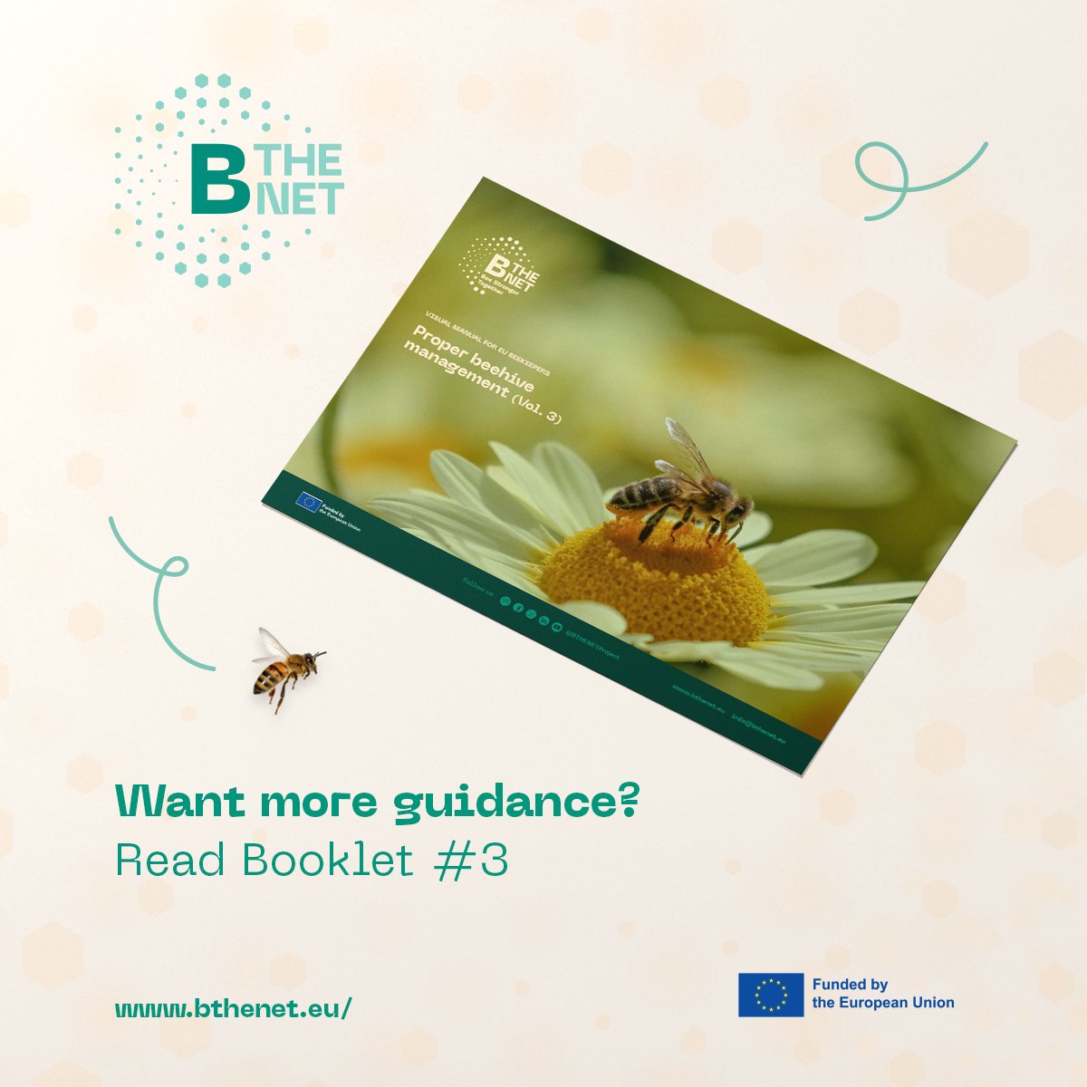 Keep your beekeeping records sharp! 📝
Our free Booklet #3 offers top tips: Identify your colonies, feed your colonies properly, record their health, and check authorised medicines. Get the best practices here! ⬇️
bthenet.eu/wp-content/upl…