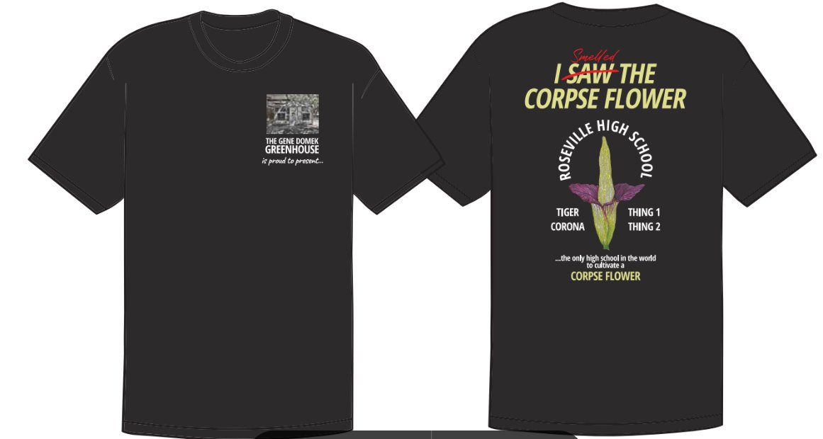 Thank you all for visiting our campus over the weekend to view our very own Corpse Flower only 147 have bloomed in the United States since 1937. T Shirts are still available, please contact RHS Student Services.