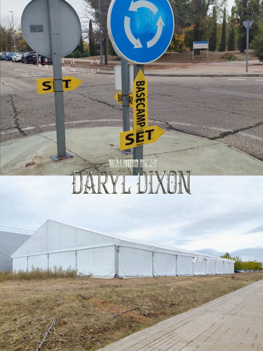 🎬The filming of season 4 of TWD Daryl Dixon has returned to the town of Alcala De Henares.
ℹ️ After previously passing through some of the streets of the old town the set has now been installed in the University Campus area. The recordings will take place on November 3, 4 #TWD