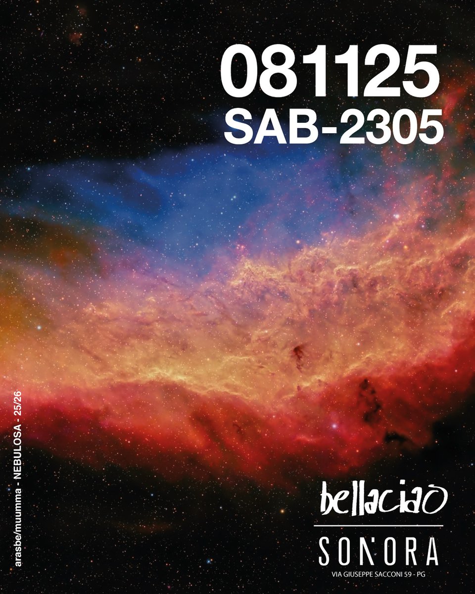 ☆ #bellaciao 2025/2026 ☆ 
sabato 08 novembre 2025 dalle 23:00 alle 05:00 Sonora Club - Perugia

"Expand the universe!"

bellaciao.club
djralf.com