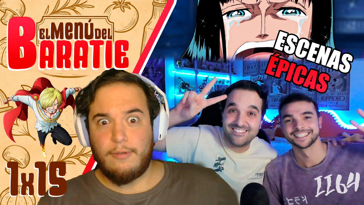MenuDelBaratie's tweet image. EL MENÚ DEL BARATIE 1x15 | ONE PIECE 1164 con Asier | ¡¡Todo recto!!

Hoy tenemos COMENSAL ESPECIAL!!! Nuestro FAN Nº1 y comentarista ---- ASIEEER!!!

🔴 YouTube: youtu.be/sfzxm3sqwlE 
🟢 Spotify: open.spotify.com/episode/4WFxqP…