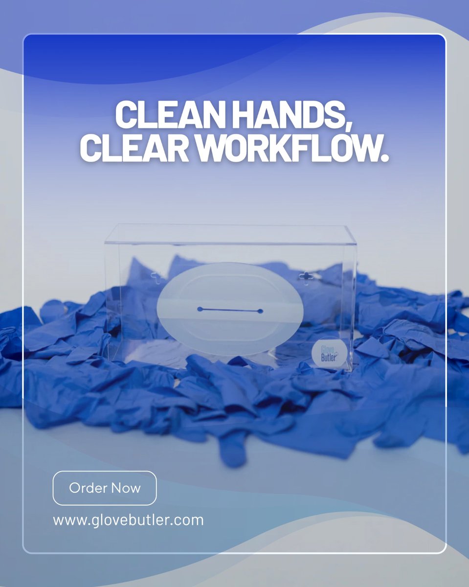 glovebutler's tweet image. In busy environments, small problems cause big slowdowns.

That’s why Glove Butler was made — to keep your gloves clean, organized, and easy to grab.

No more torn boxes or wasted supplies.

Just simple, efficient hygiene every day. 💪
.
#GloveButler #SmartWork #CleanWorkspaces