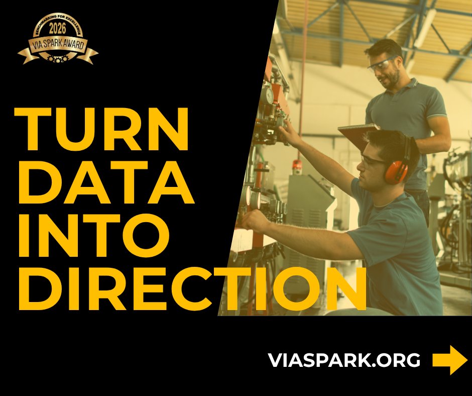 Turn Data into Direction with the Spark Benchmarking for Excellence Tool. 

Start Benchmarking today: valleyindustrialassociation.org/benchmarking.h…

Tool closes 11/17- don't wait until the last minute!