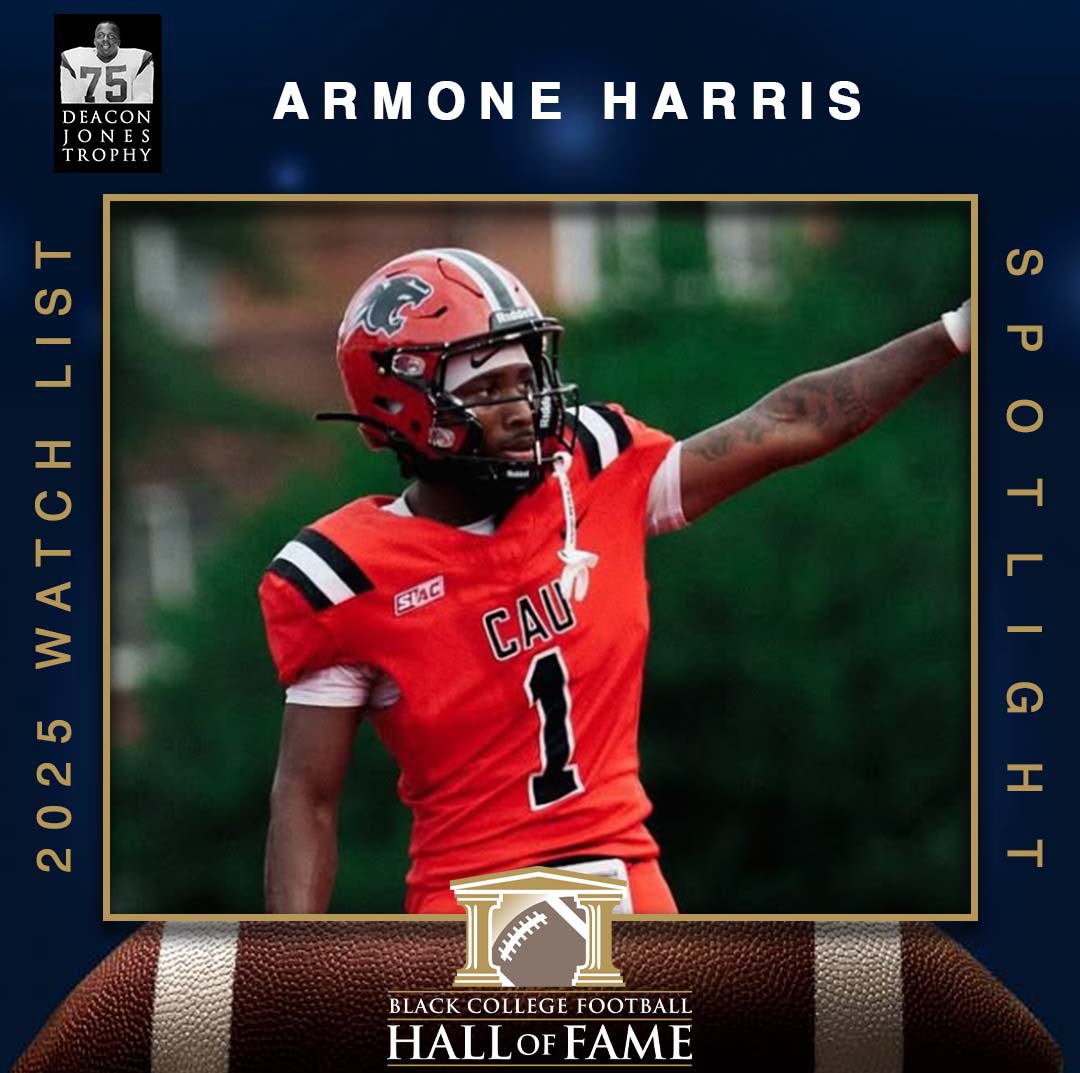 2025 Black College Football Player of the Year Award Spotlight: 
Armone Harris, WR, Clark Atlanta (<a href="/CAU_Football/">Clark Atlanta Football</a> ) with a SUPERSTAR day this past Saturday vs. Kentucky State accounting for all of Clark Atlanta’s receving touchdowns. Armone had 15 catches for 225 yards and 4 TDs.