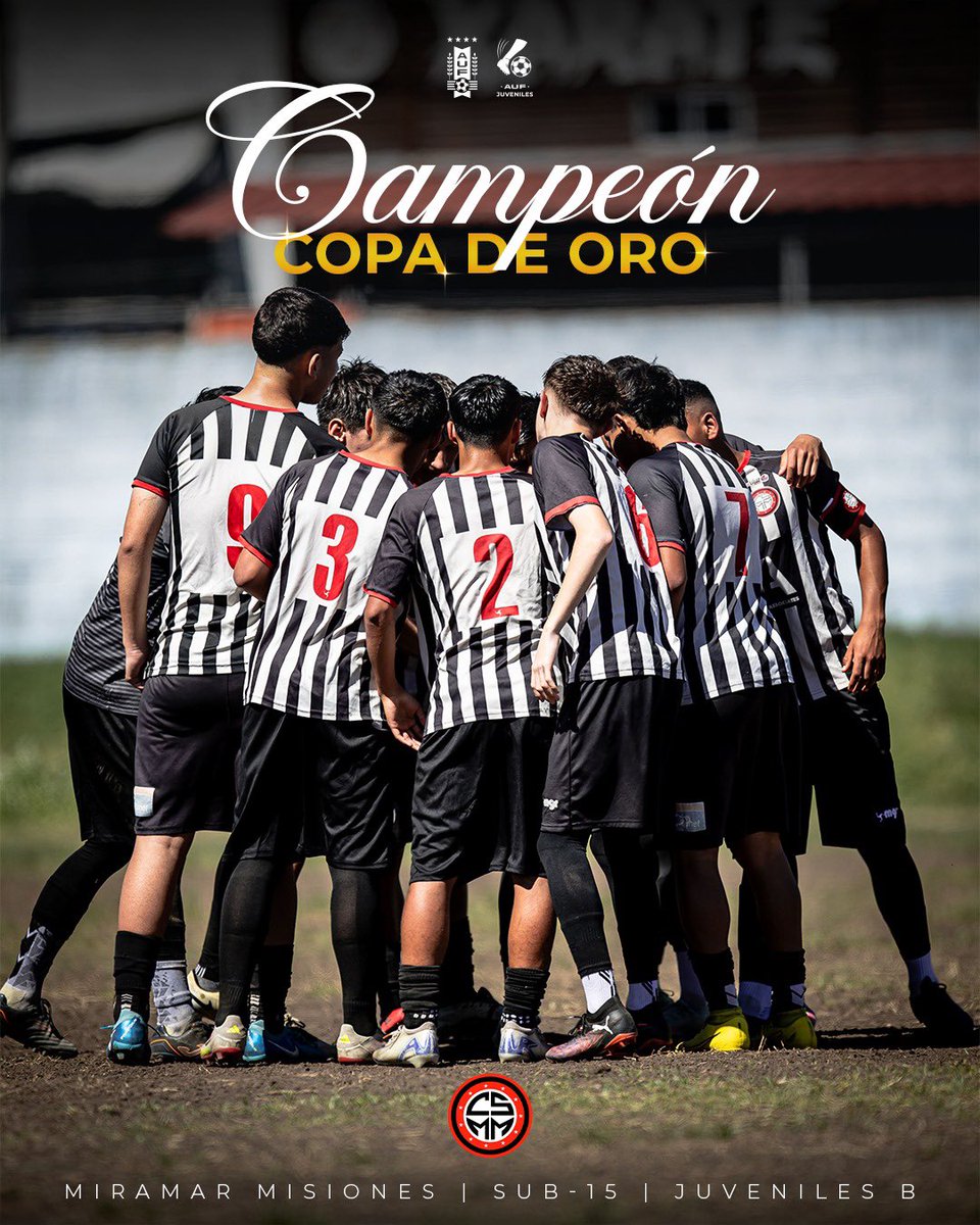 🏆 ¡𝗖𝗔𝗠𝗣𝗘𝗢𝗡𝗘𝗦ⵑ

La 𝘀𝘂𝗯-𝟭𝟱 de Miramar Misiones obtuvo el Campeonato Uruguayo en su categoría.

¡Felicitaciones, Cebritas! 🦓

#OrigenDeCampeones