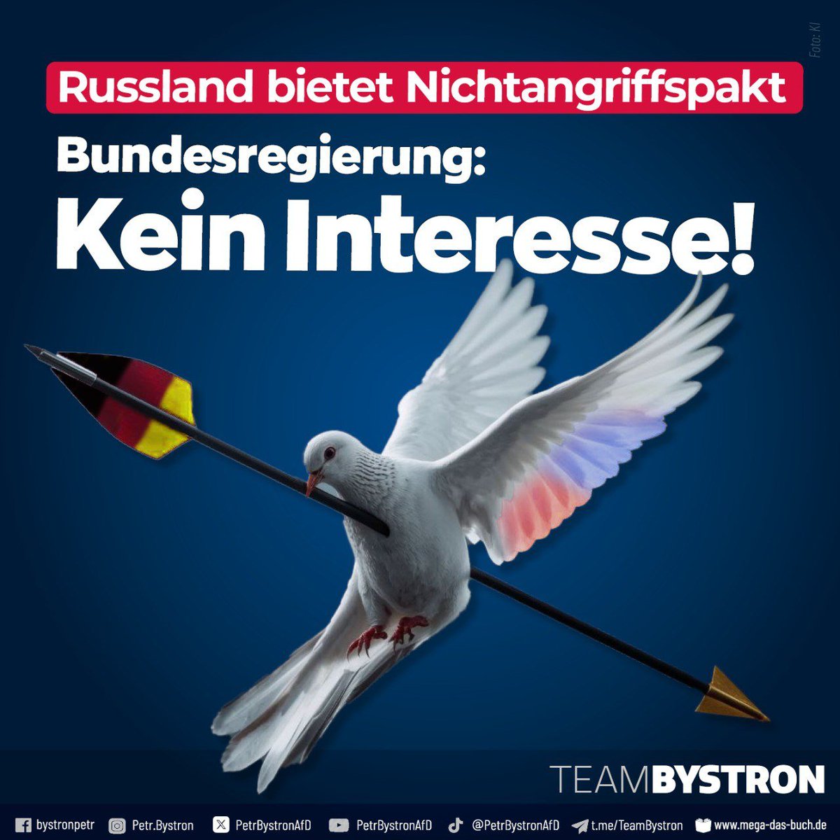 🇷🇺Russland: Wie wäre es mit einem #Nichtangriffspakt?

🇩🇪Deutschland: „Wir gehen auf sinnvolle Vorschläge ein, wenn sie sinnvoll sind, die zur Beendigung des russischen Angriffskriegs äh ausgerichtet sind.“ (sic!)

Nur noch zum Schämen.
