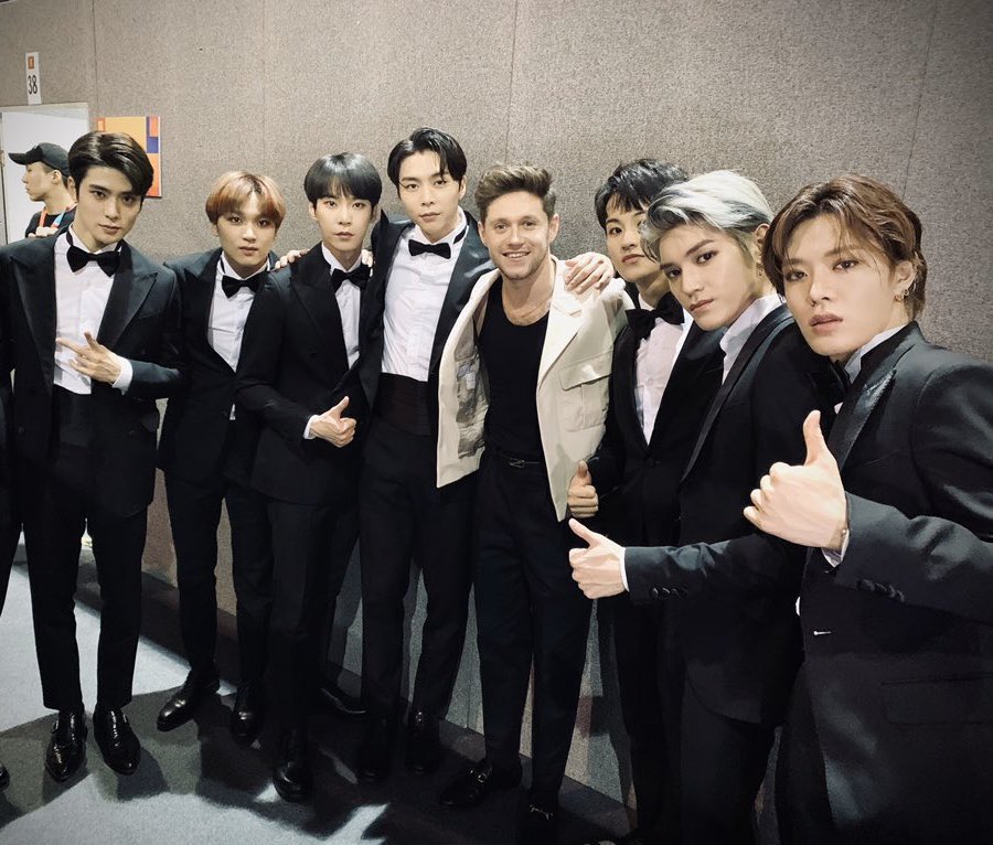 127RCHIVE's tweet image. six years ago today was this NCT 127 picture with Niall.