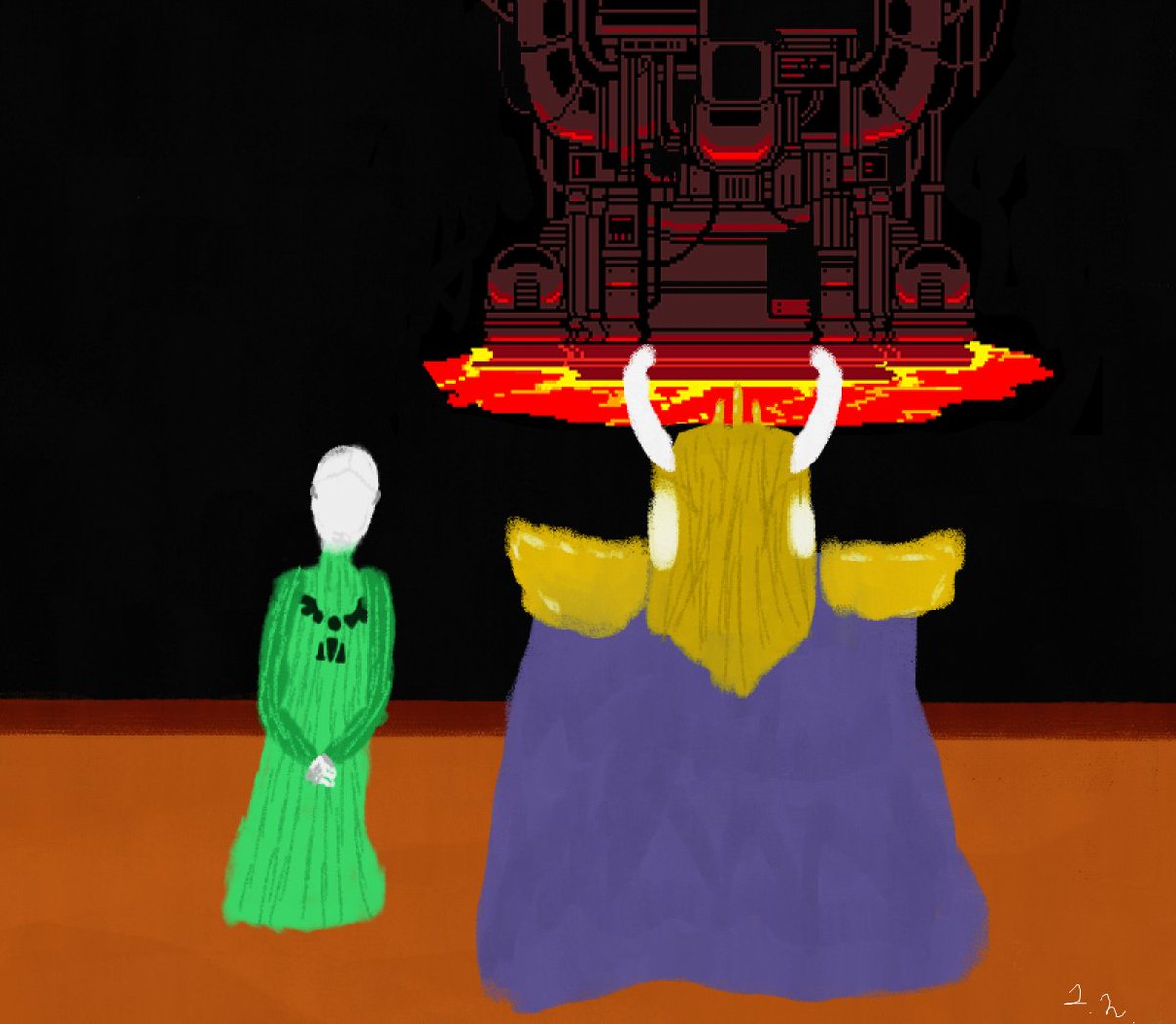 ManBasde's tweet image. #GASTERVEMBER CORE
Always wondered what these two might have though of each other...