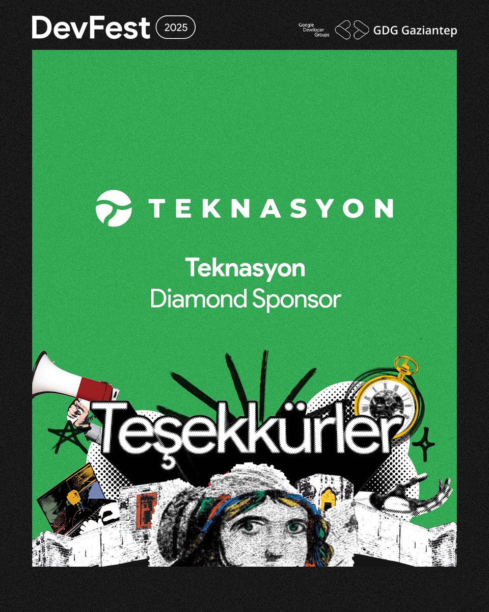 DevFest’25 Diamond Sponsorumuz TEKNASYON’a teşekkür ederiz!

Teknolojiye olan katkınızla bu deneyimi daha da özel kıldık. 💫

#gdggaziantep #devfest25 #googledevelopers #googledevfest