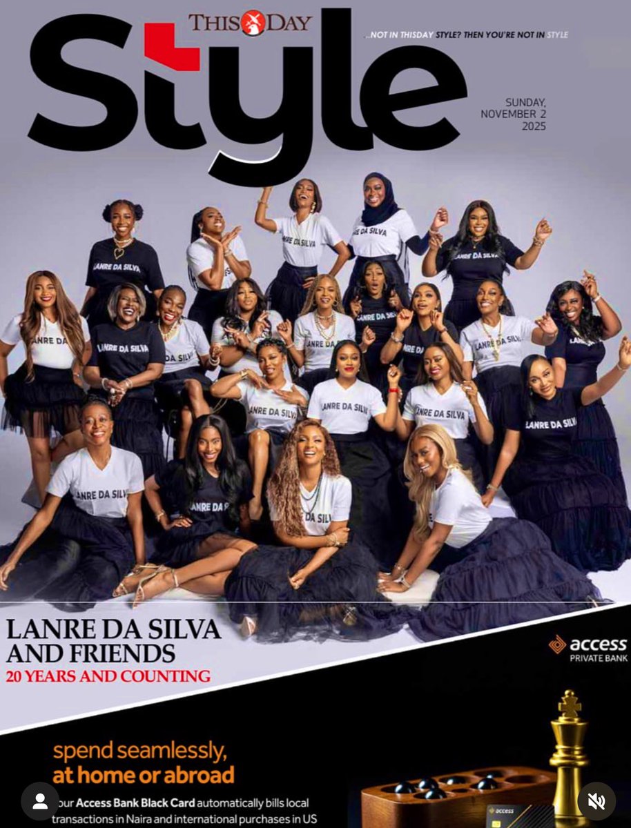 NamNam37357802's tweet photo. erica nlewedim on the thisday style cover celebrating lanre da silva ajayi ✨ https://t.co/xLvT11n8xX