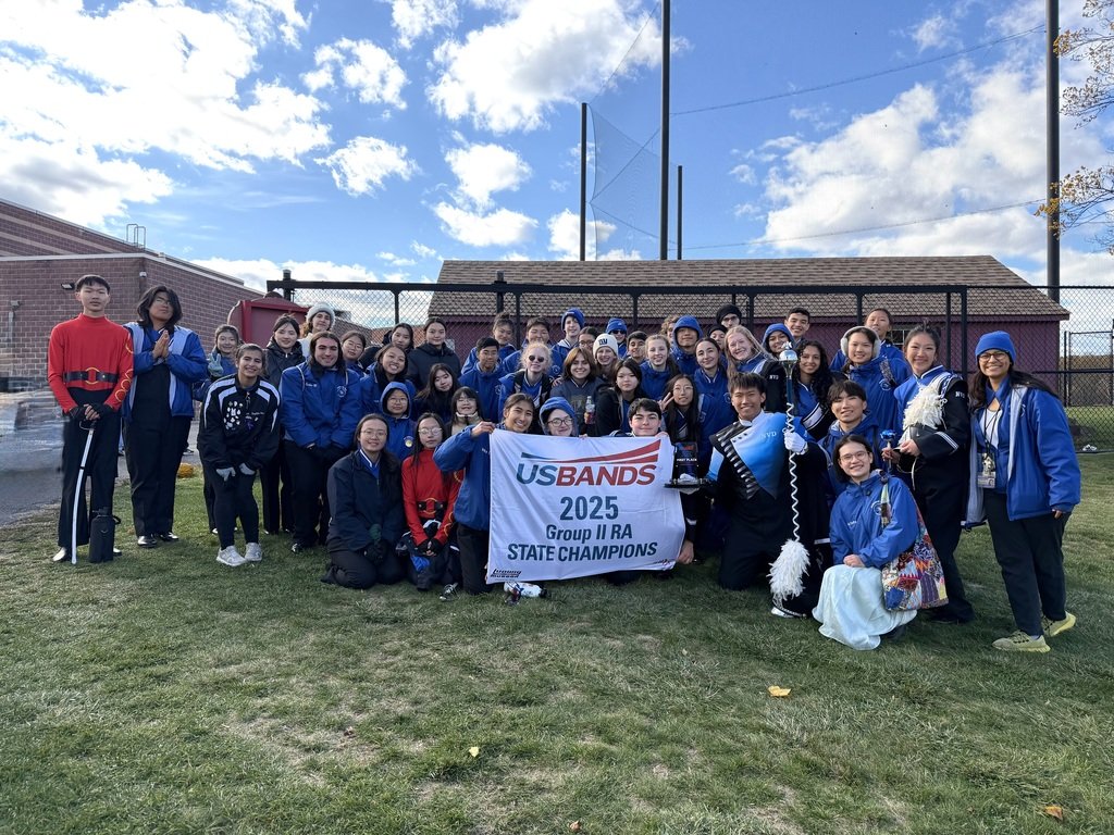 The NVD Marching Band made school history this past Saturday, winning the US Bands Group 2 RA State Championship with a score of 93.0. This is the first US Bands state title in the school’s history! Congrats to the students, Mrs. Wheeler, and the rest of the staff! #NVDpride