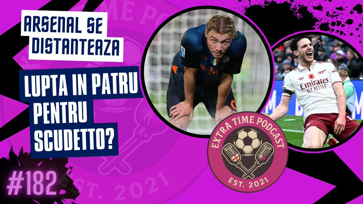 extratimepdcst's tweet photo. 📺 LIVE on YouTube @ 21:00

🟣 Arsenal se distanteaza in clasament

🎮 GW10 in FPL

🔵 Lupta in 4 pentru Scudetto?

🌍 Restul Europei

⚽ Saptamana de UCL, UEL &amp; UECL

🖥️ Dinamo, Balotelli, Q&amp;A

#EXTRATIMEPODCAST 182 is here!

@MrCosmin x @KingViking29 

https://t.co/U4EIZBHYpQ https://t.co/pqF88genlL