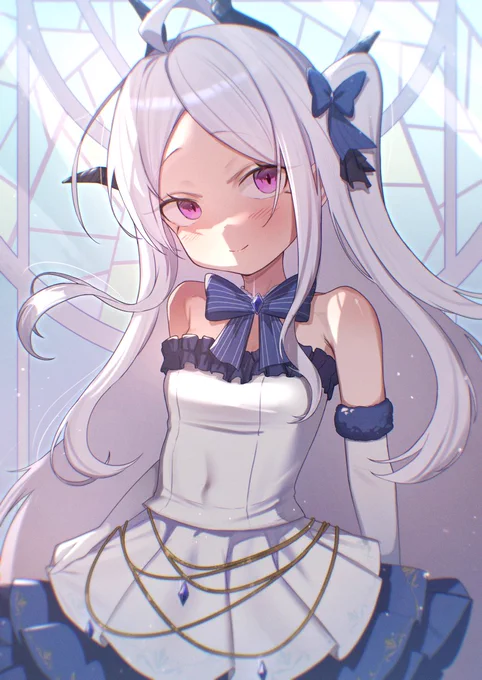 コラボのドレスめっちゃ可愛い #空崎ヒナ #ブルアカ #BlueArchive