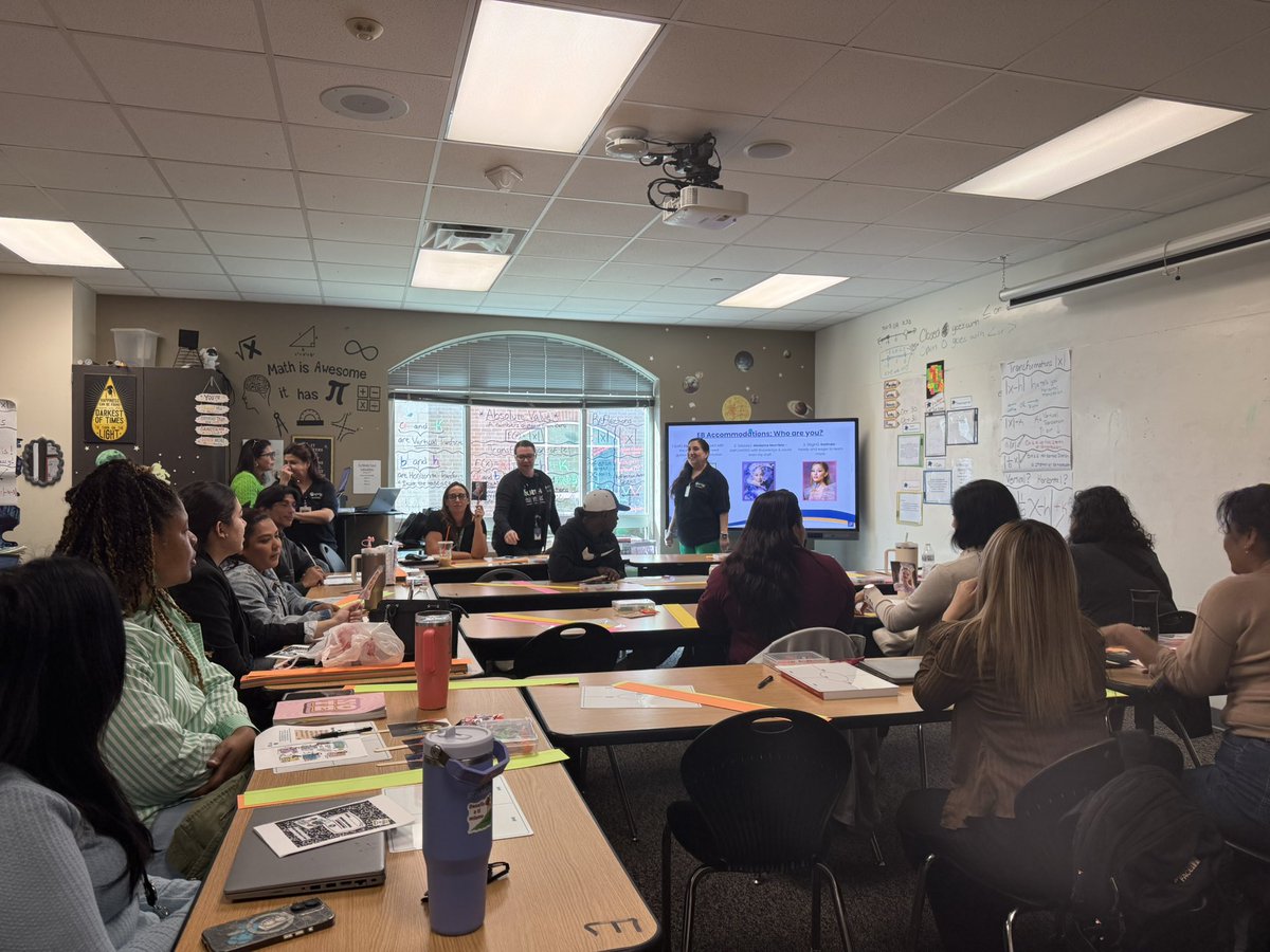 SISD_MultiPrgms's tweet photo. Amazing session today on Accommodations for Emergent Bilinguals! 🙌The team brought great energy, ideas, and dedication to empowering students every day. 💬📚#EmpowerEBs #BilingualEducation #multilingual #wearespring https://t.co/Gqy9QeXIlI