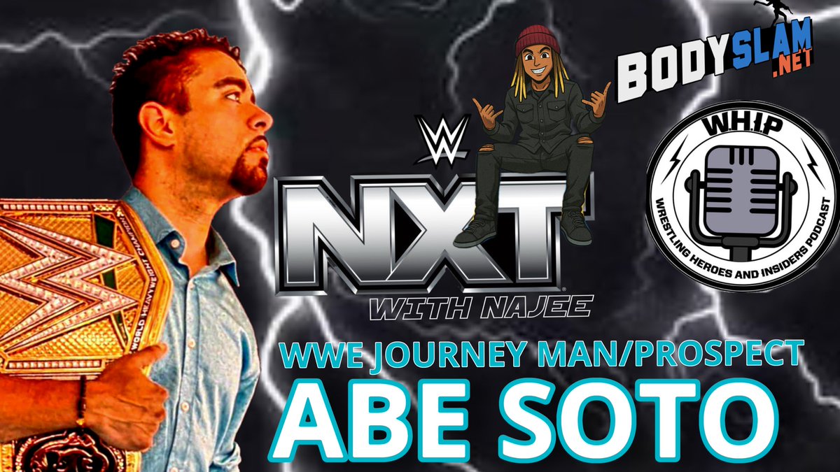 GUESS WHAT LADIES AND GENTLEMEN #NXTwithNaJee is back this week with not 1 but 2 episodes!!!! 

Wed. I will be on Solo to recap this weeks #WWENXT  

And Thursday we have PC employee and WWE journey man ABE SOTO sharing his journey to the PC! 

<a href="/BodyslamNet/">BODYSLAM.NET | WWE & AEW Wrestling News</a> X <a href="/TheWHIPShow/">TheWHIPShowPodcast</a>