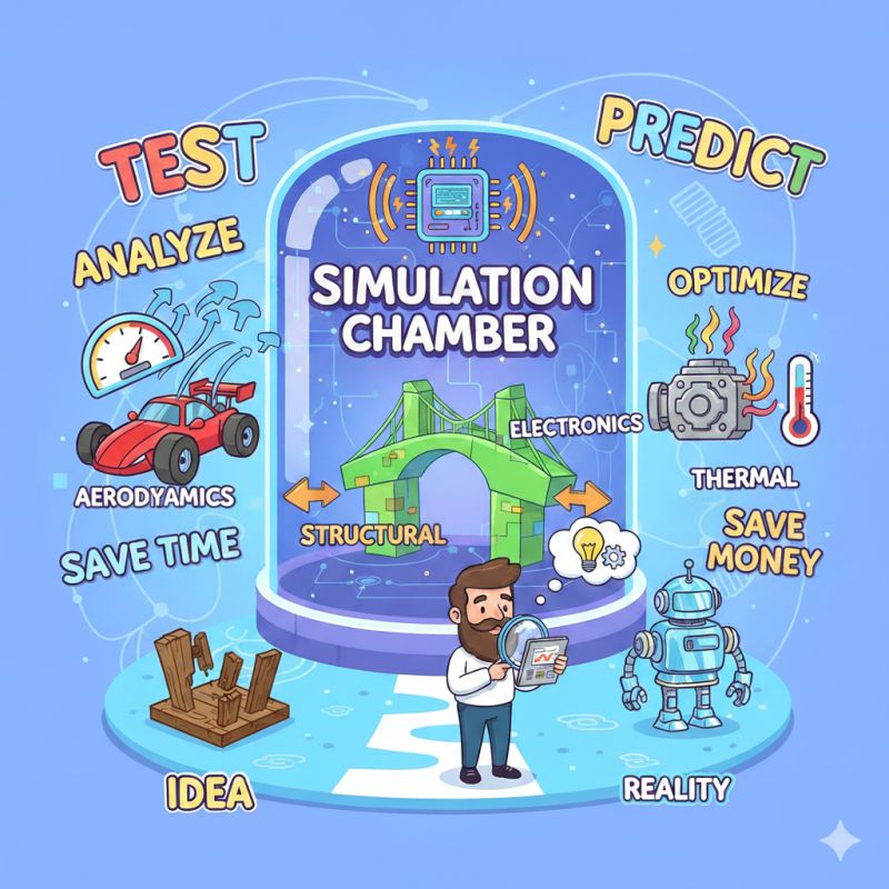 Limpol018's tweet photo. Ever Wondered How Engineers Build Amazing Things Without Endless Trial and Error? 🤔 
That's Where Simulation Comes In! 🚀

A Thread!! https://t.co/p3NpT9RGp4