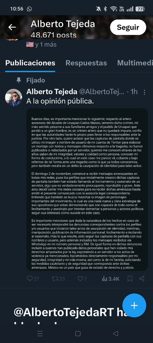 AlexBaks82's tweet image. Que feas son las mentiras, Alberto. ahora resulta que no fuiste tu, pero que crees, hay tuits citados. Ningún montaje.
