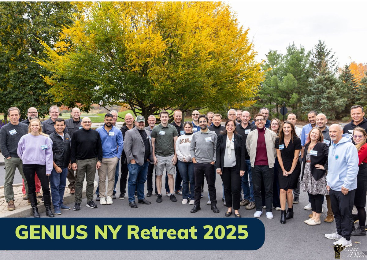 GENIUSNYProgram's tweet image. Our Second Annual Founders Retreat brought 35+ founders together to reconnect learn + collaborate 🤝

This is what makes GENIUS NY more than an accelerator — it’s a community that continues to show up

🔗 hubs.la/Q03RmZfS0