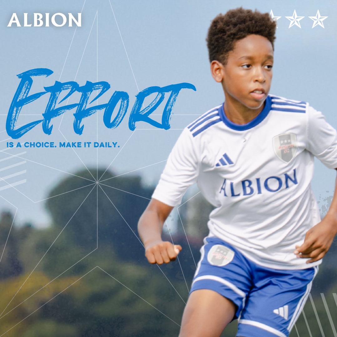 AlbionSc's tweet image. "Effort is a choice. Make it daily." 🙌🏽💫

#MondayMotivation
#WERALBION