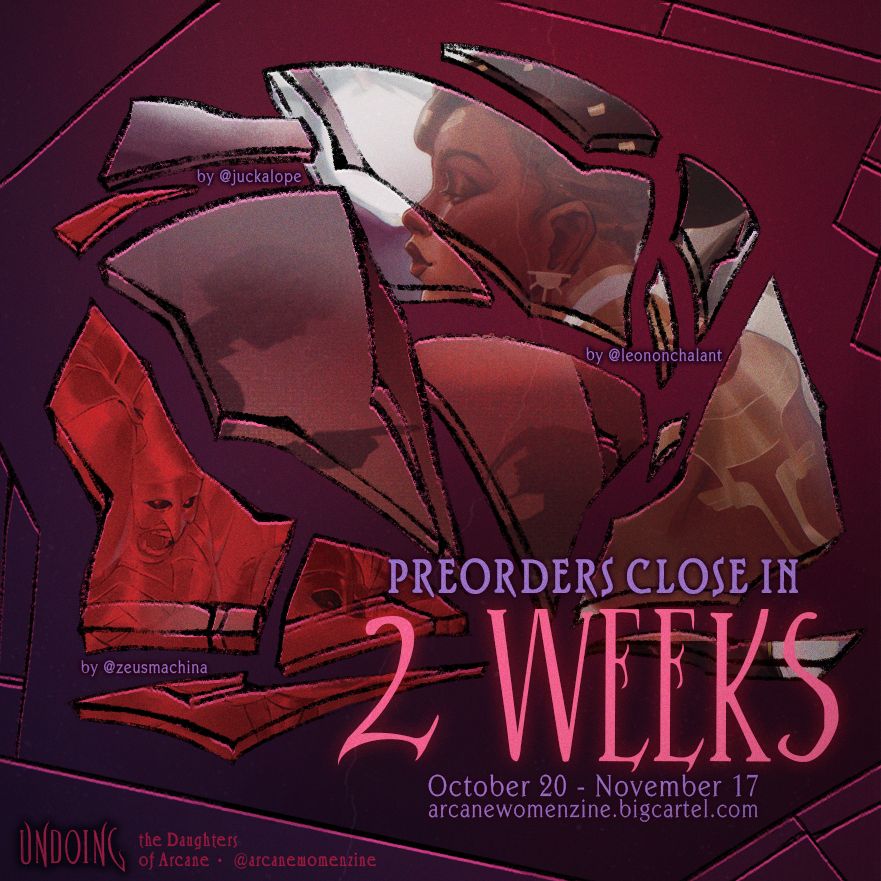 ArcaneWomenZine's tweet image. 2 weeks left of Preorders! 🥀

We will give you the world, child, if you take our bundles before we close.

Don&apos;t let time run out and check our store NOW! 🔻

🛒 arcanewomenzine.bigcartel.com