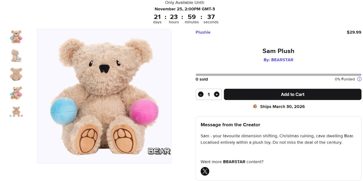 didskengupdate's tweet image. SAM PLUSH HAS RELEASED, GO BUY IT!
makeship.com/products/sam-p…