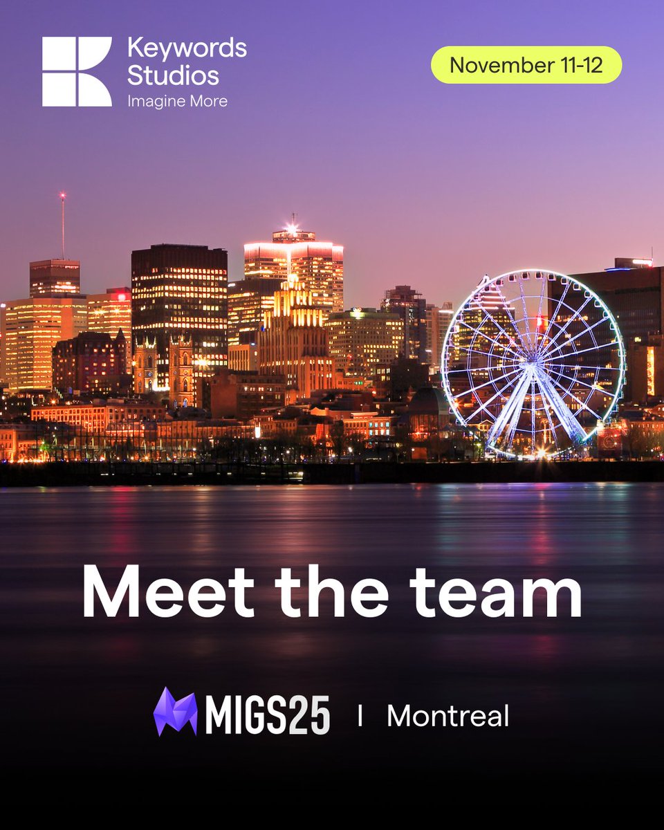 It’s a home game at <a href="/MIGSbiz/">MIGS</a> next week! 🎮 We’re heading back to the Montreal International Game Summit, right here in our backyard, and can’t wait to reconnect with the local and international games community.

Book a meeting via MeetToMatch: loom.ly/bkU7qZA #MIGS25