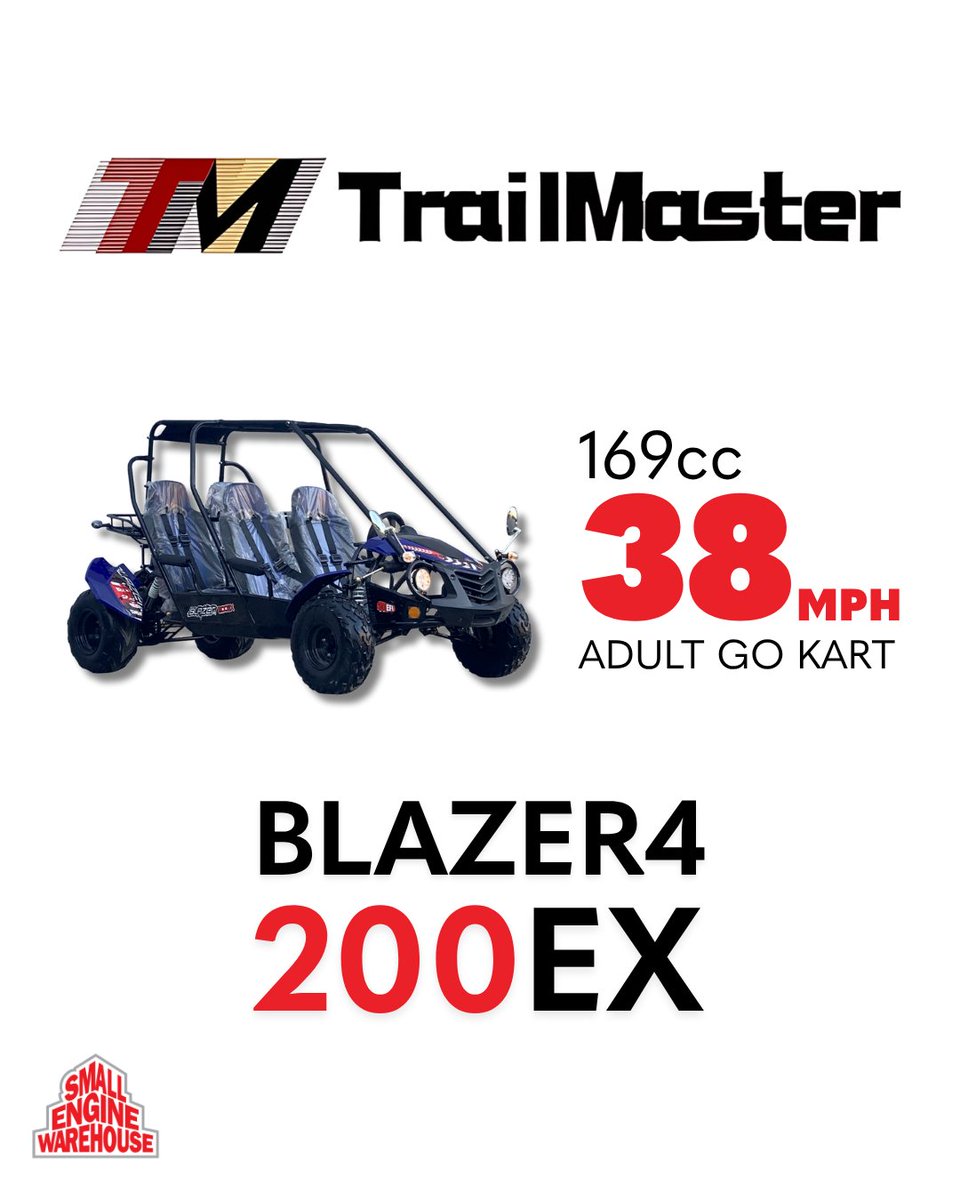 SmallEngineSEW's tweet image. Find this on our website or call to order with a member of our sales team! Available in blue, red, and green.

#trailmaster #gokarts #smallenginewarehouse #smallengines #powersports