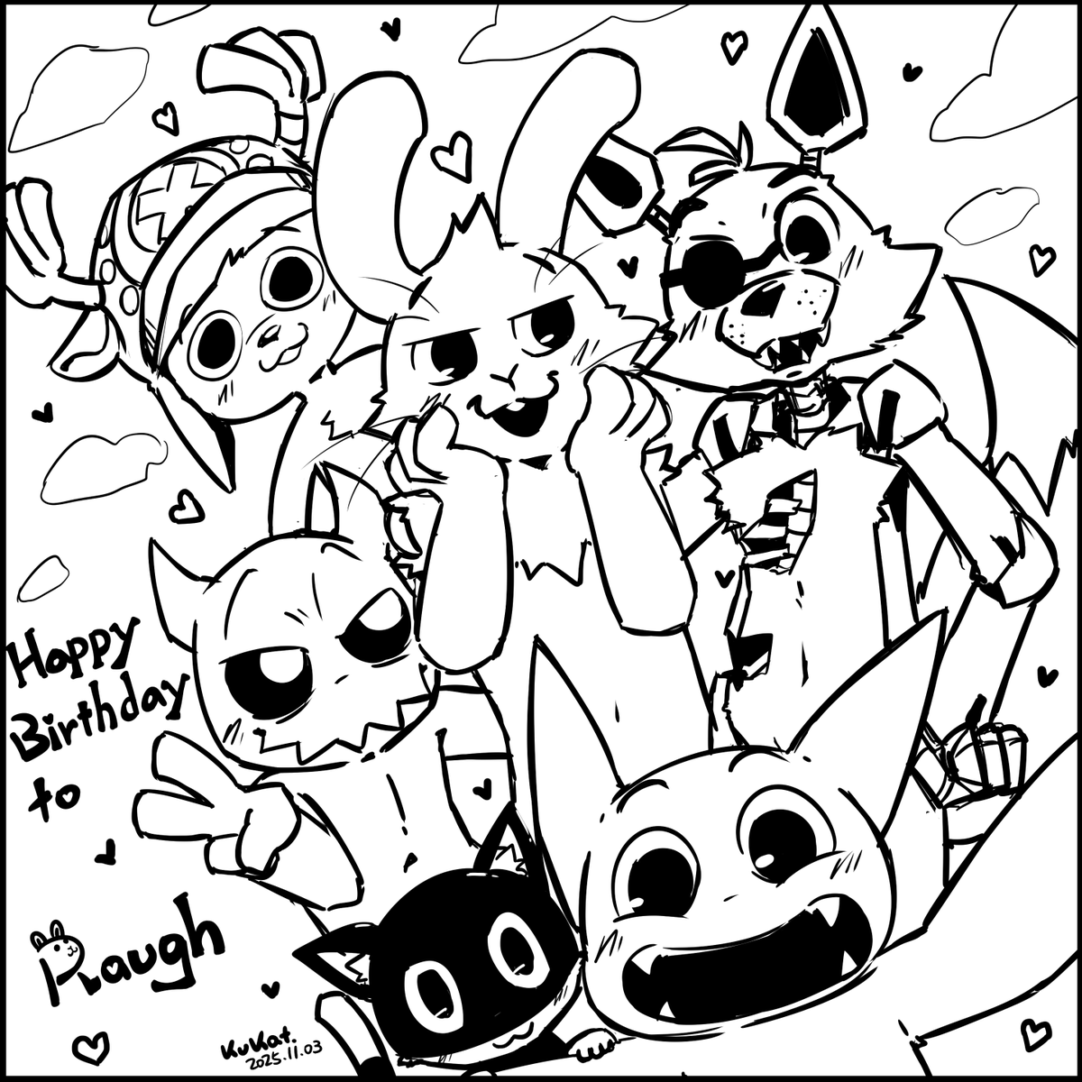 我的寶貝超激小白兔 賽得Raugh 生日快樂~~🎉🐇
貓貓又陪著你澎一歲囉 UwU