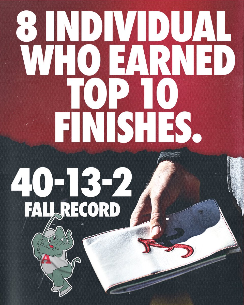 AlabamaMGolf's tweet image. Highlighting a few stats from an incredible fall campaign! 📈