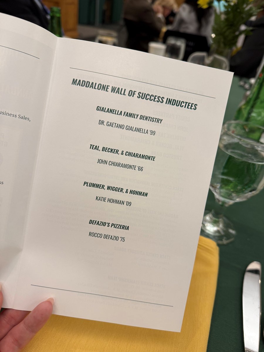 TBC_CPAs's tweet image. Last week’s Maddalone Wall of Success Induction Ceremony at @siena_ny was extra special! 2025’s class of inductees included TBC founding member John Chiaramonte. It was a night to remember! Congratulations to all the Wall of Success members!
