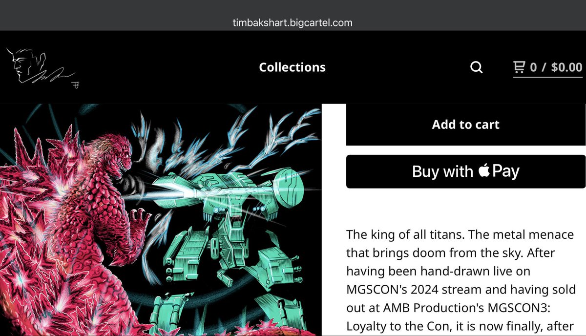 REX VS RED GOJI limited print available for preorder on my store!!! Celebrate Godzilla month by making this one of your snags! It sold out at <a href="/MGSCON/">Memes, Genes, & Snakes : A Metal Gear Fan Con</a> , so be sure to grab yours before the preorder closes on 10 AM 11/13/2025 , LIMITED TO 100!!