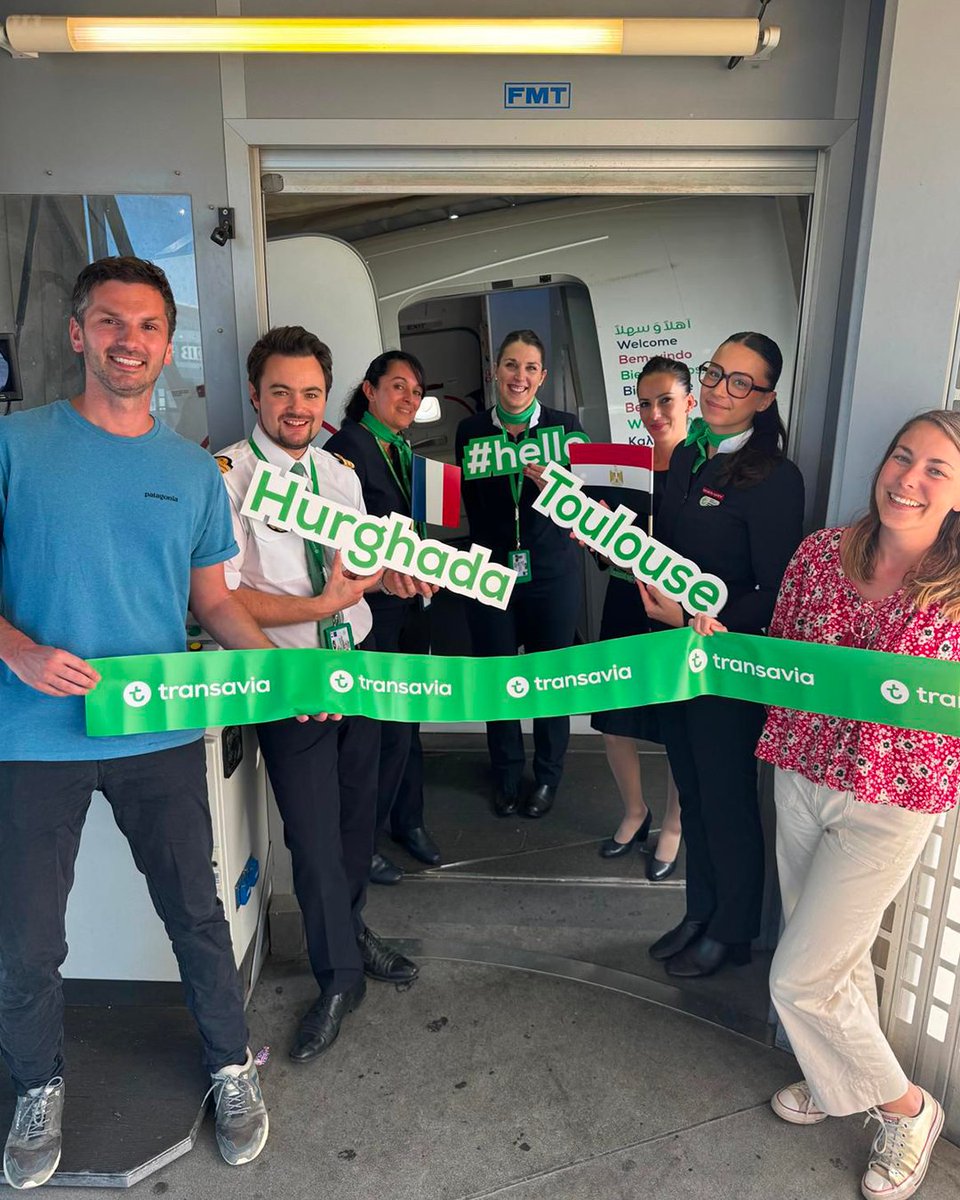 transaviaFR's tweet image. Le premier vol de nos toutes nouvelles lignes, prêtes à t’accueillir ! ☀️

Toulouse ✈️ Hurghada
Marseille ✈️ Praia

Du soleil, du soleil… et encore du soleil ! 🌞