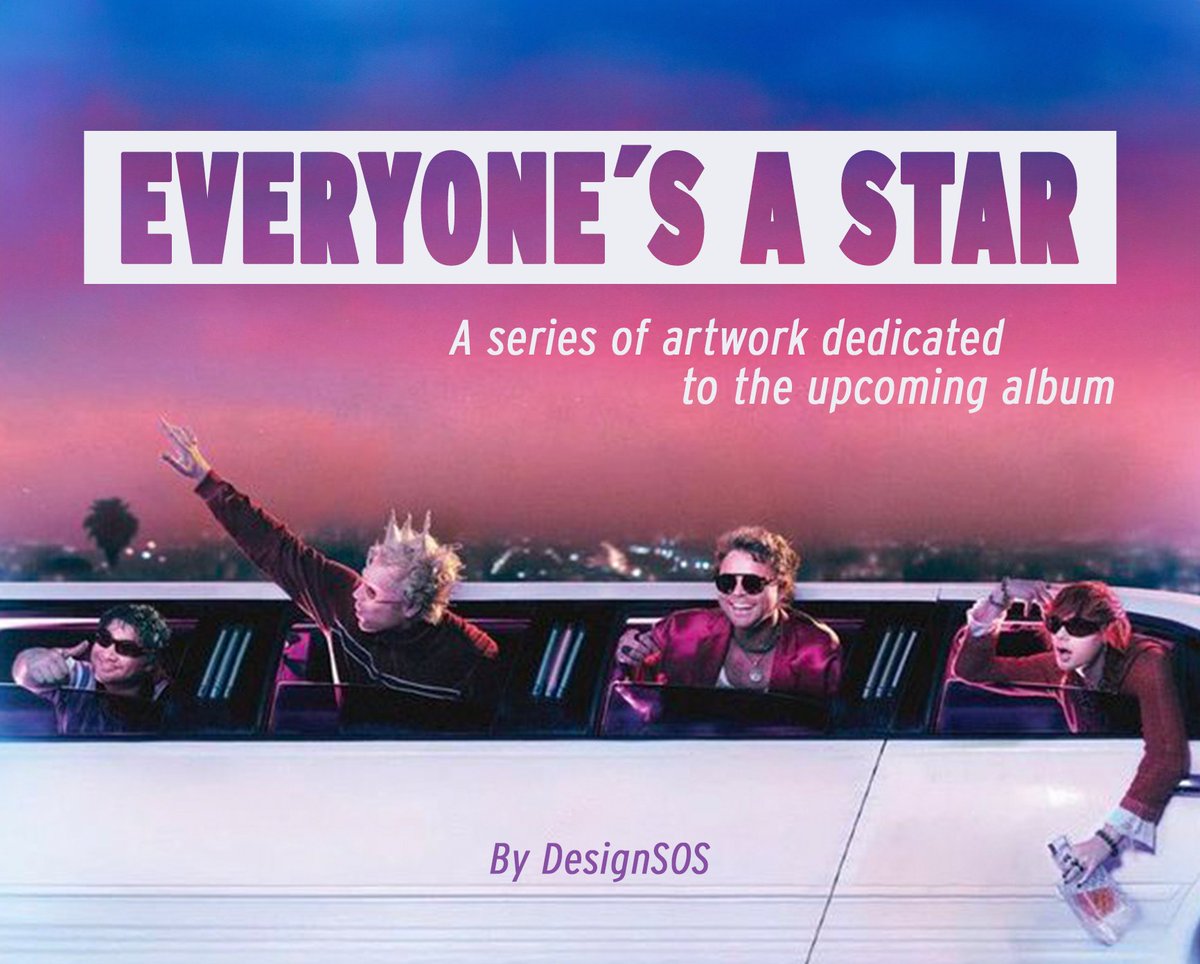 safetyswft's tweet image. EVERYONE&apos;S A STAR — A series of artwork by DesignSOS ⭐ @5SOS