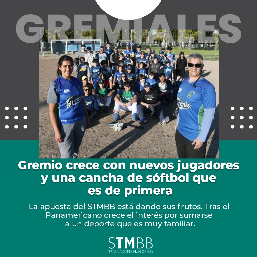 💡 #NoticiasGremiales

✍️ Gremio crece con nuevos jugadores y una cancha de sóftbol que es de primera

<a href="/Aguero_M_A/">Miguel A Agüero</a>