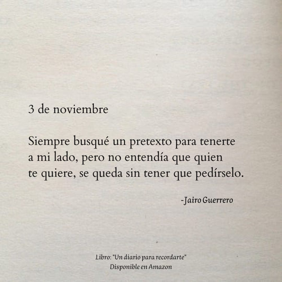 3 de noviembre. 🍂