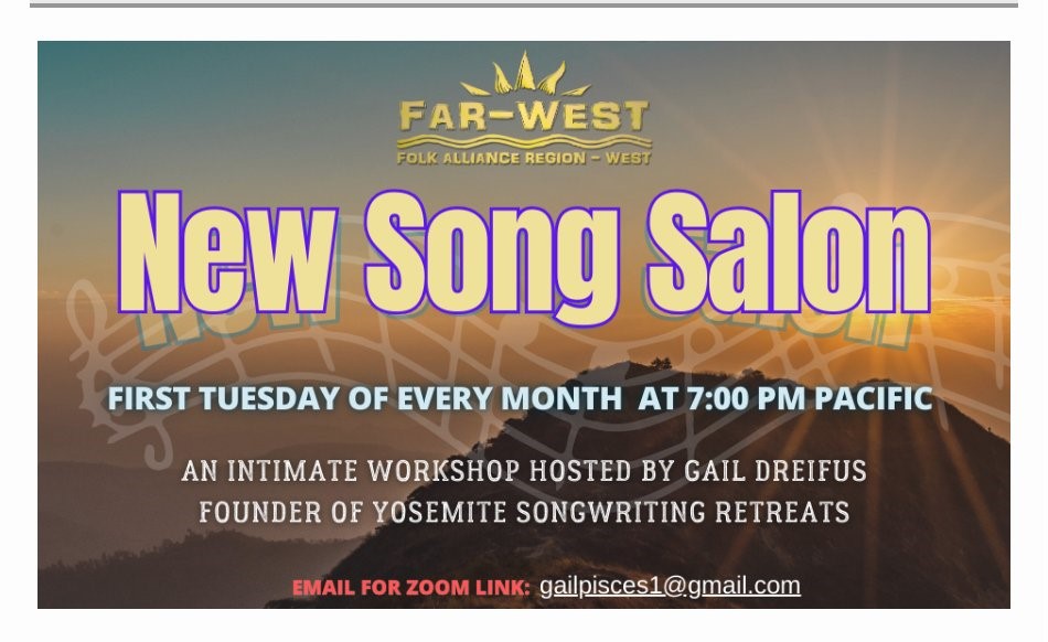 far_west's tweet photo. TOMORROW, TUESDAY, Nov 4th at 7 PM Pacific is the November 2025 New Song Salon!
Make sure to Email gailpisces1@gmail.com for the Zoom link.
#FirstTuesday #November2025 #NewSongSalon #Songwriting #SongwritingProcess #Feedback #SongWorkshop #ZoomGathering #Workshop https://t.co/bg2uPsaEKN