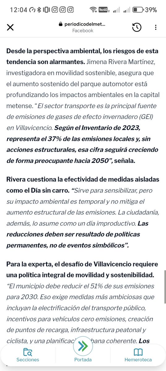 Villavicencio acelera sin freno: El crecimiento del parque automotor plantea un desafío urbano y ambiental periodicodelmeta.com/villavicencio-… Hice algunos aportes a este artículo para Periódico del Meta. Les invito a leerlo.