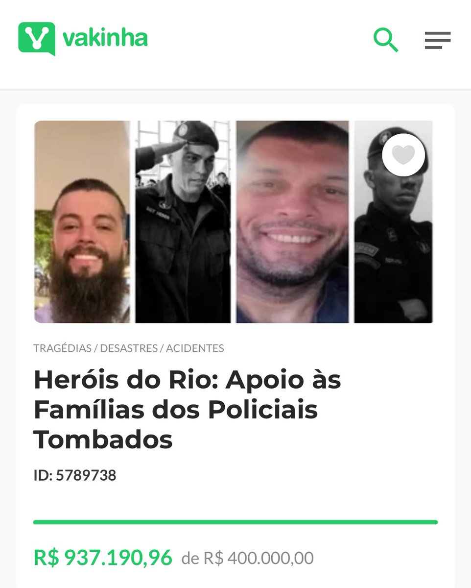 ESPETACULAR!
Pessoal, faltam pouco mais de 60 mil reais para chegarmos a UM MILHÃO DE REAIS!

Pix: 5789738@vakinha.com.br

COMPARTILHE!