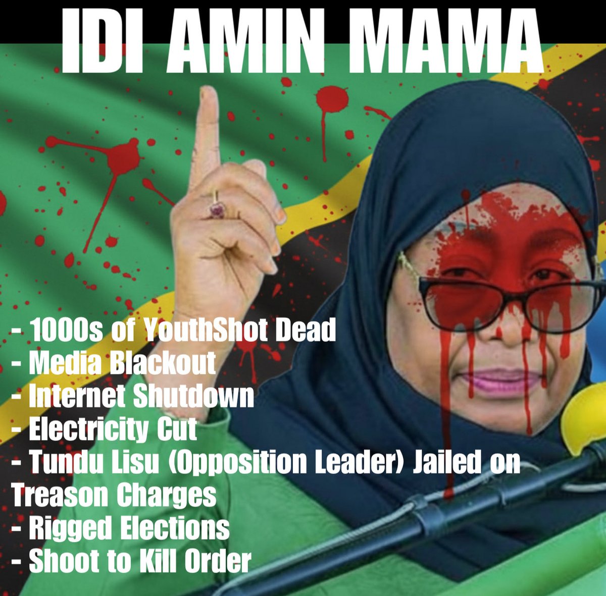 You can't unseat a dictator from power via the ballot or election. 

They will rig, imprison, abduct, kill to remain in power.

Samia Suluhu betrays the dreams and aspirations of all African Women.