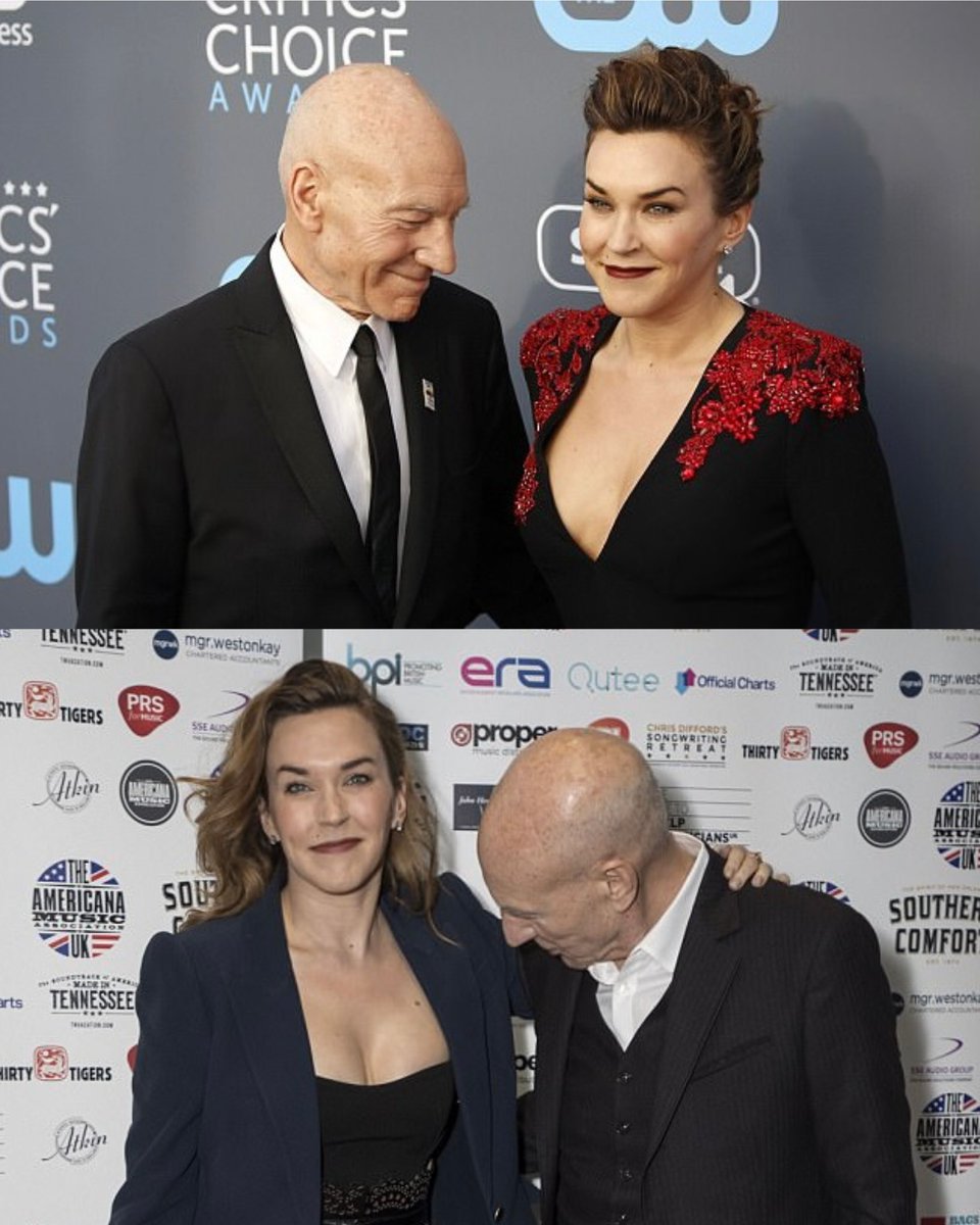 Find someone who looks at you the way Sir Patrick Stewart looks at his wife.