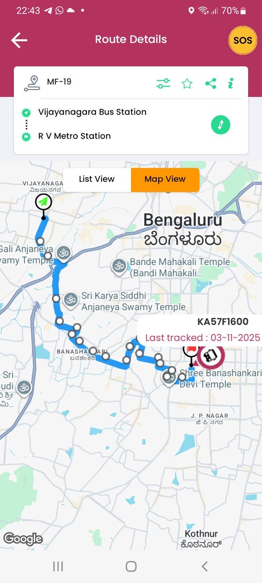 Ss2787's tweet image. Reviving the lost connection to Banashankari II stage BDA complex  !!  passing through Girinagar extension  
MF-19 RV metro Vijayanagar via Banashankari, BDAa, Devagowda petrol bunk, Hosakerahalli cross, Girinagar EXTN, Deepanjali nagar @FriendsofBMTC @ChristinMP_  new route