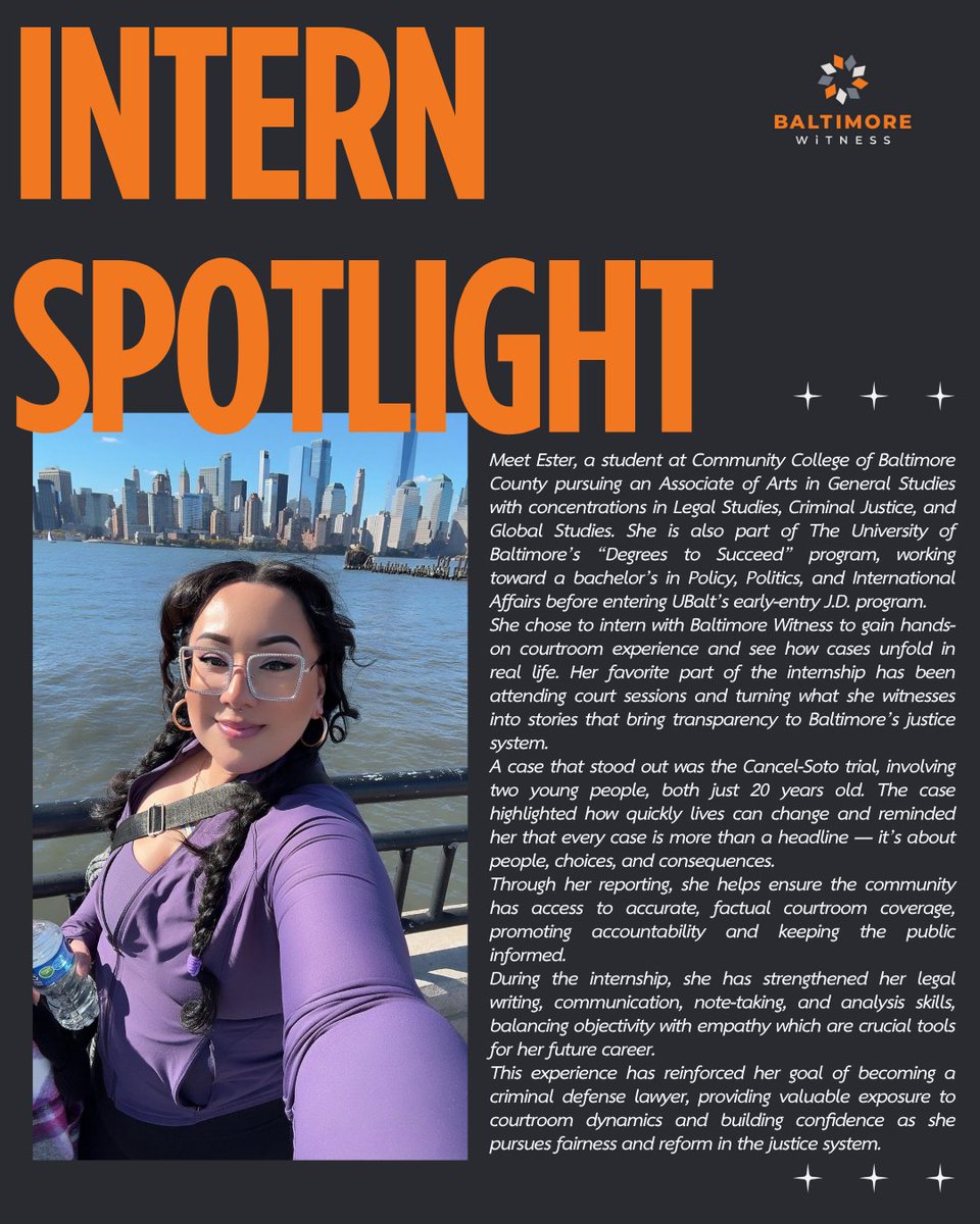 BaltWitness's tweet image. 💡Looking for a spring 2026 internship? Interested in gaining meaningful experience while making a difference? Check out the link in our bio to learn more about our internship opportunities and how to apply. #internships #springinternship #hiring #internspotlight
