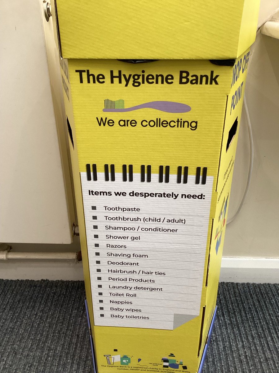 LancotSchool's tweet photo. We have launched a new Hygiene Bank Donation Point in the front office, championed by a couple of our incredible Wellbeing Champions! 👏
Every donation helps make a real difference to those in our community. Let's champion wellbeing together! #HygieneBank #KindnessMatters https://t.co/6Hus3y4ccE