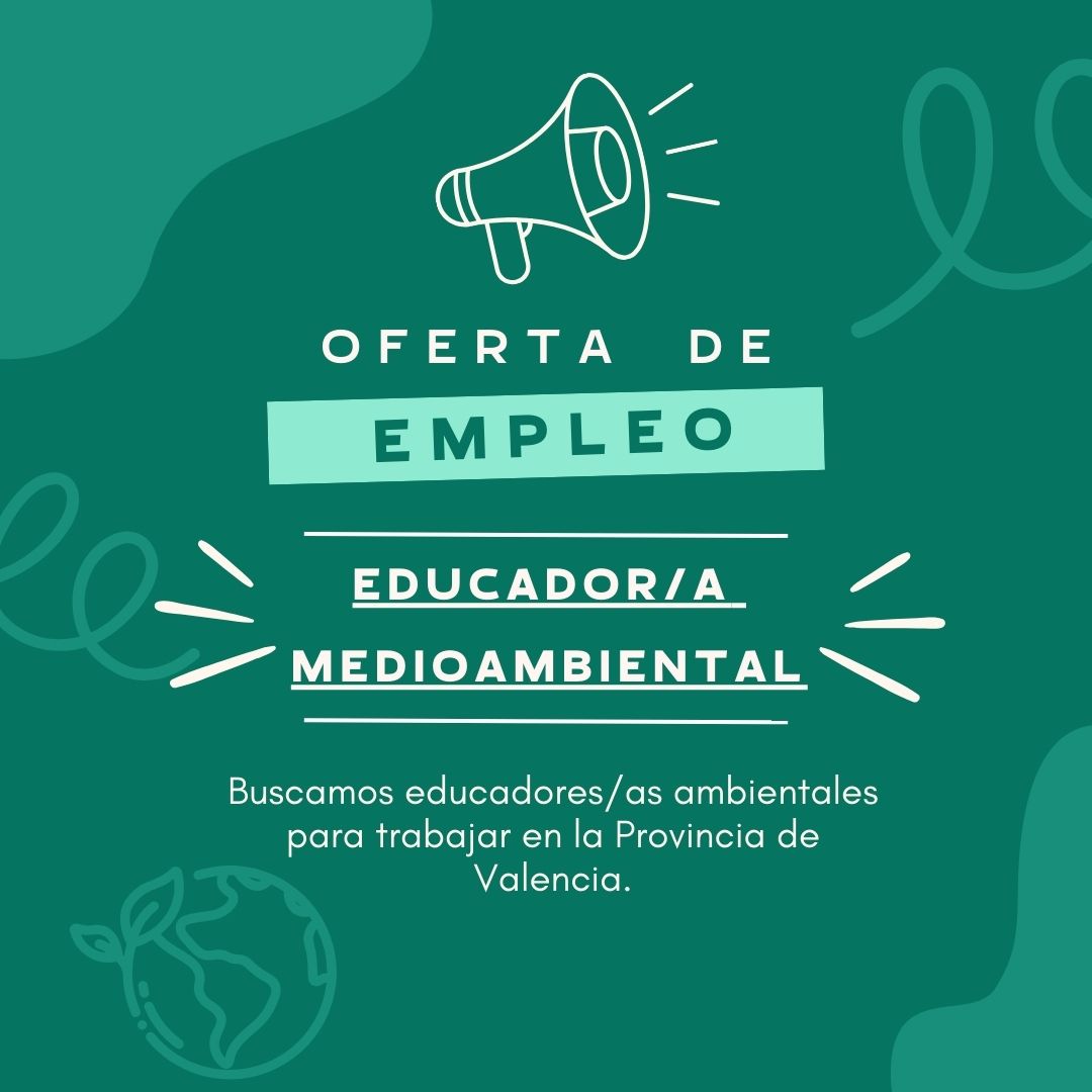 #OfertaLaboral | ¡Te estamos buscando! 

¿Quieres formar parte de nuestro equipo? 
Estamos buscando educadores/as ambientales para trabajar en la provincia de Valencia.

¿Estás interesad@? 
Envíanos tu CV a 👉 rrhh@grupimedes.com con el asunto: EA_CValencia