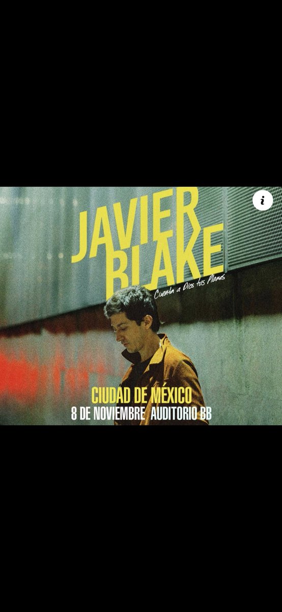 RitmoInolvi's tweet image. Este fin de semana llega nuestro capitán al Auditorio BB con cuenta a dios tus planes ⚓️🩵

🎫Últimos boletos en Ticketmaster 
📅8 de noviembre 

#javierblake #concierto